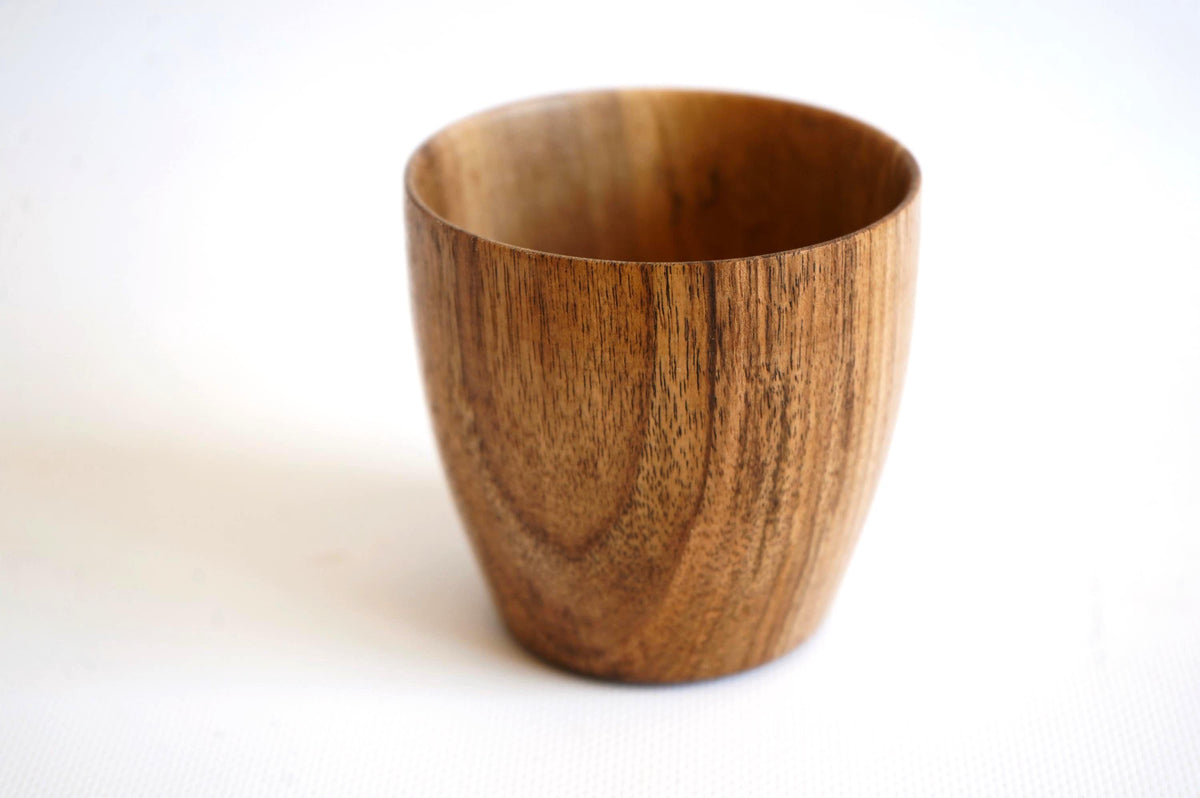 Heart Plate & Wooden Cup Set – Christmas Gift, Wedding Gift for Couple, Valentine's Day Gift, Anniversary Gift, Coffee, Tea S