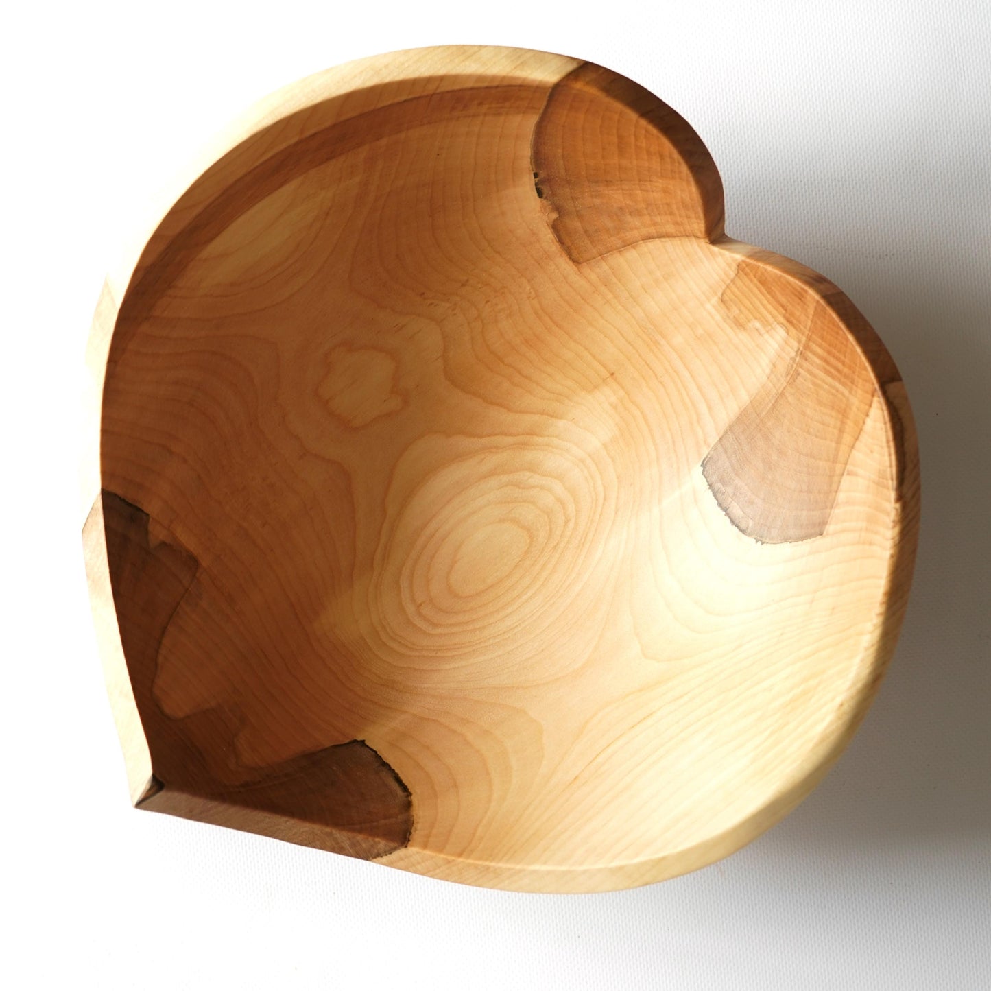 Maple Wood Heart Bowl – Handmade Wooden Serving Bowl, Wedding Gift, Valentine's Day Gift, Christmas Gift, Anniversary Present