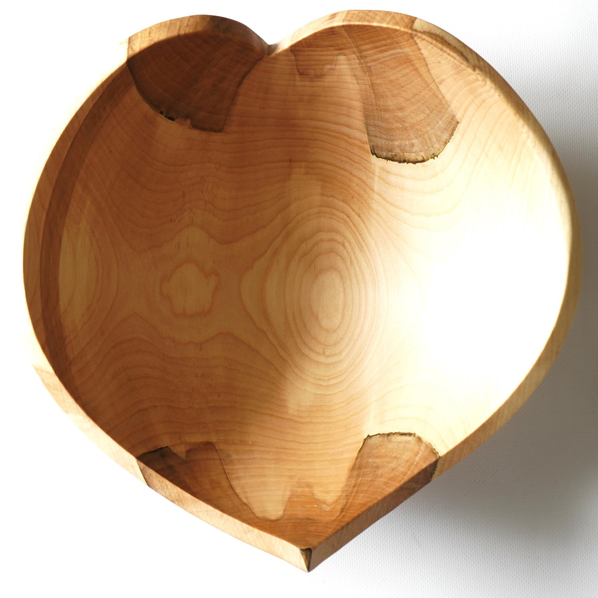 Maple Wood Heart Bowl – Handmade Wooden Serving Bowl, Wedding Gift, Valentine's Day Gift, Christmas Gift, Anniversary Present