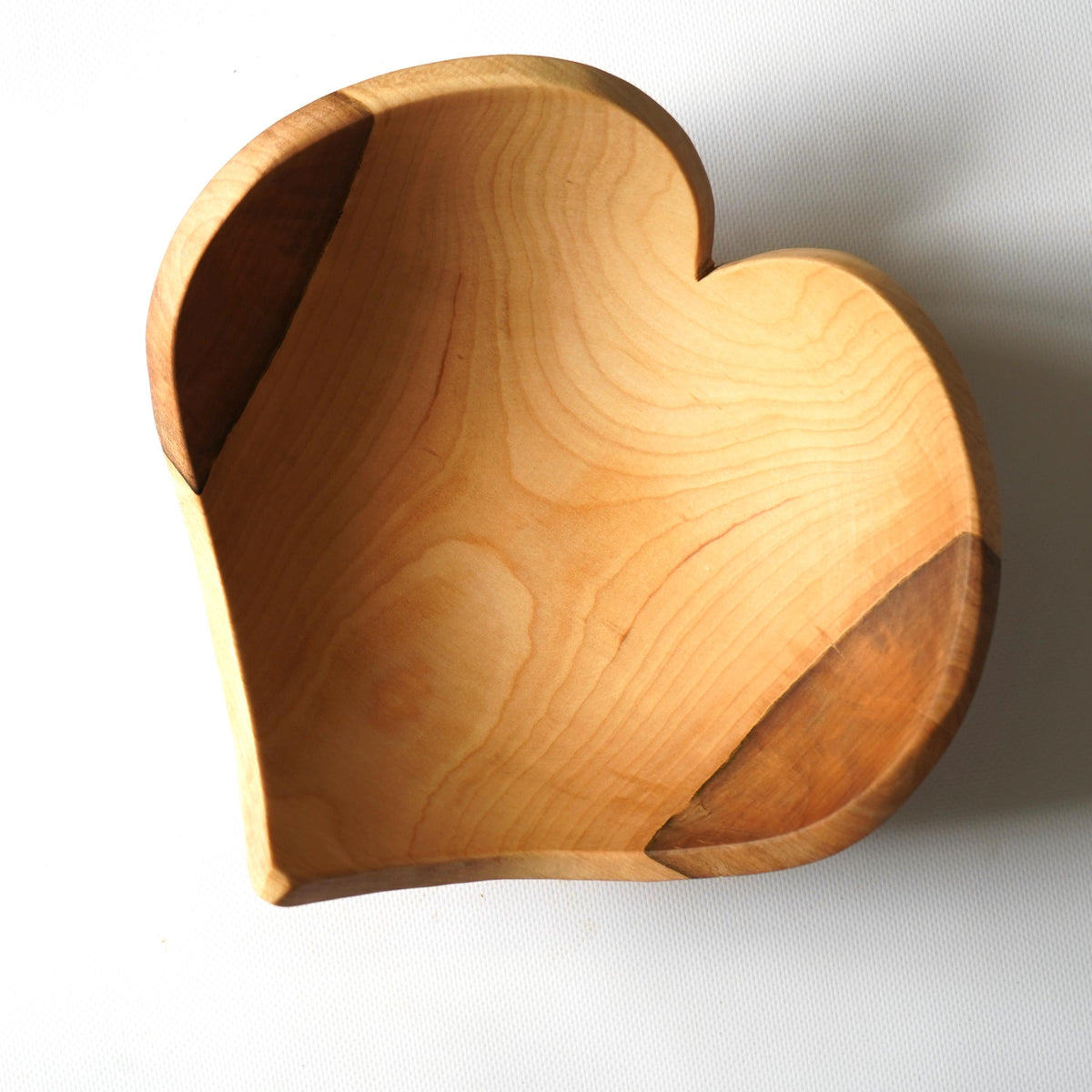Maple Wood Heart Bowl – Handmade Wooden Serving Bowl, Wedding Gift, Valentine's Day Gift, Christmas Gift, Anniversary Present