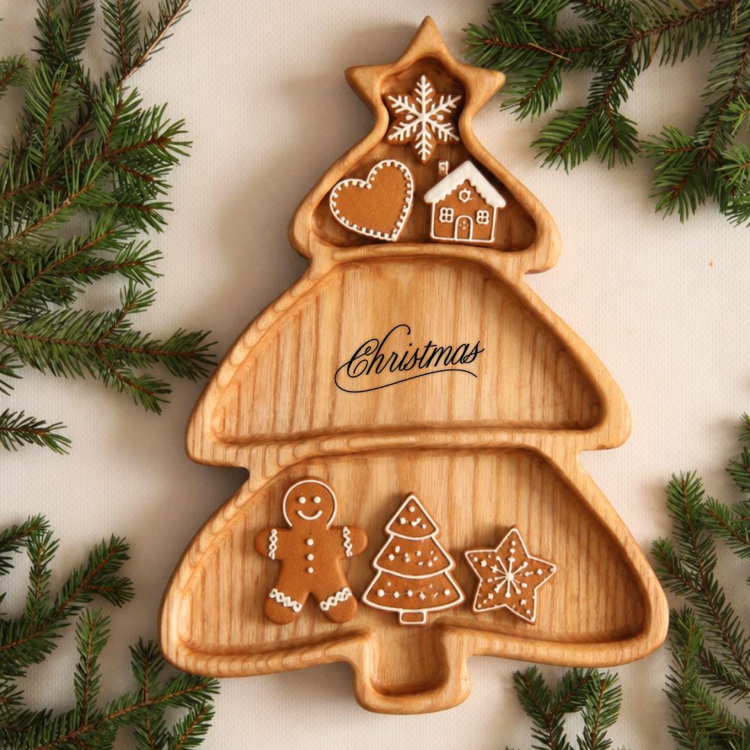 Wooden Animal Snack Plate for Candy and Sweets