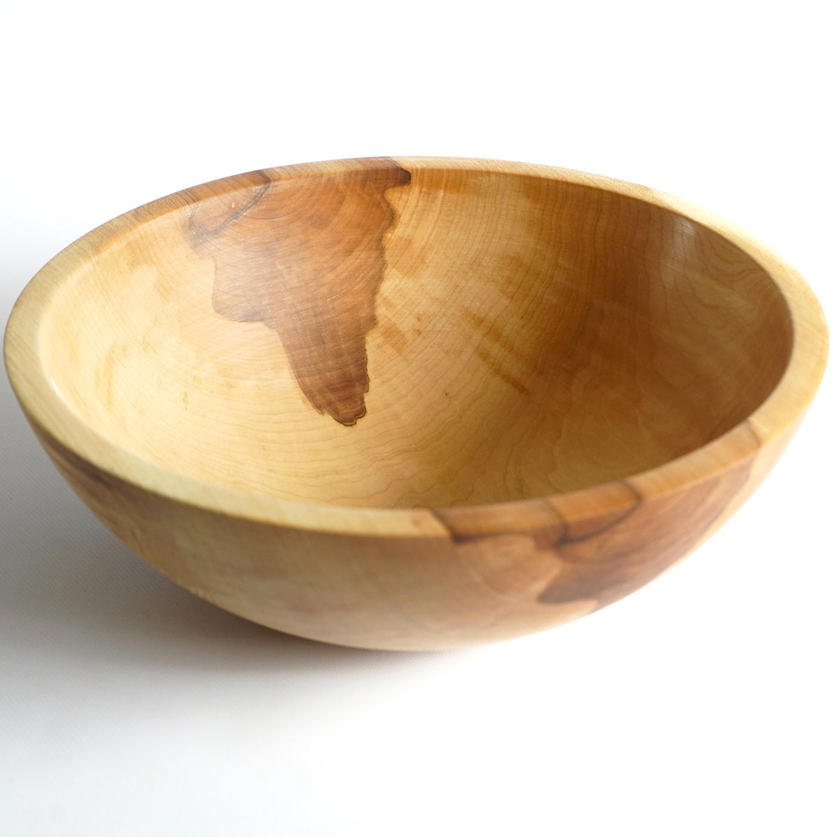 Large Wooden Bowl 13" x 4.3" – Solid Wood Salad Bowl – Dough Mixing Bowl – Rustic Bowl – Christmas Gift, Housewarming Anniver