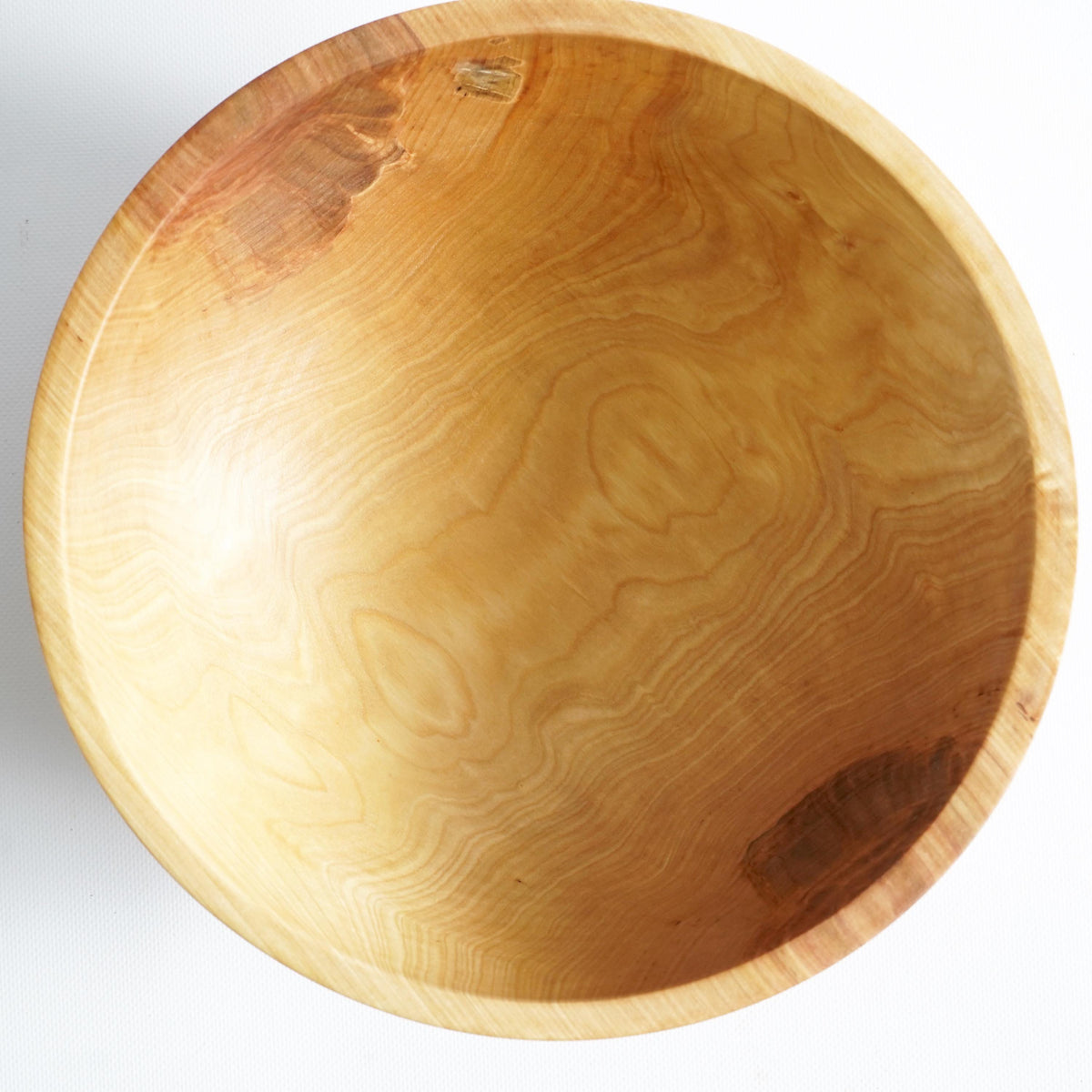 Large Wooden Bowl 13" x 4.3" – Solid Wood Salad Bowl – Dough Mixing Bowl – Rustic Bowl – Christmas Gift, Housewarming Anniver