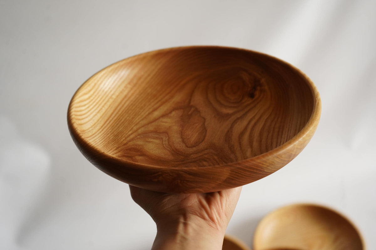 Rustic Wooden Serving Bowl Set with Lidded Condiment Bowl – Restaurant & Catering Tableware