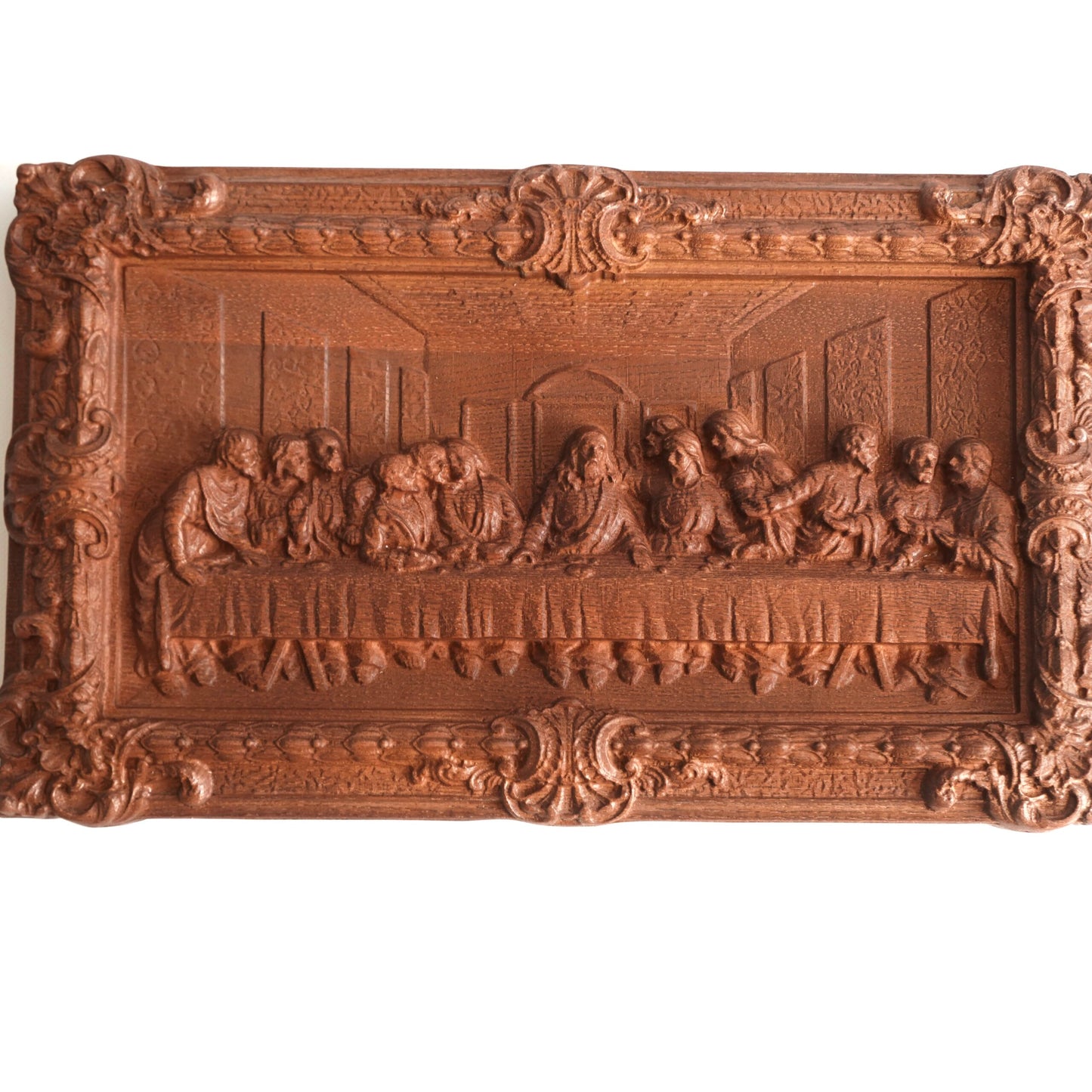 Large Wooden Last Supper Icon, Ash Wood 49 × 30 × 4.5 cm - image 3