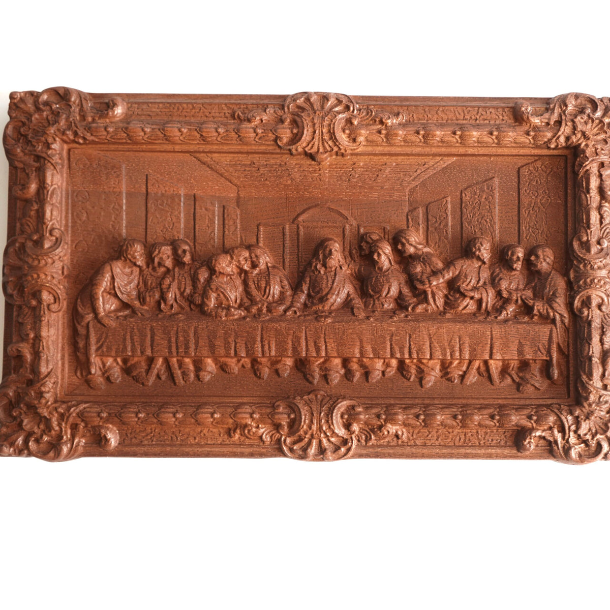 Large Wooden Last Supper Icon, Ash Wood 49 × 30 × 4.5 cm - image 3