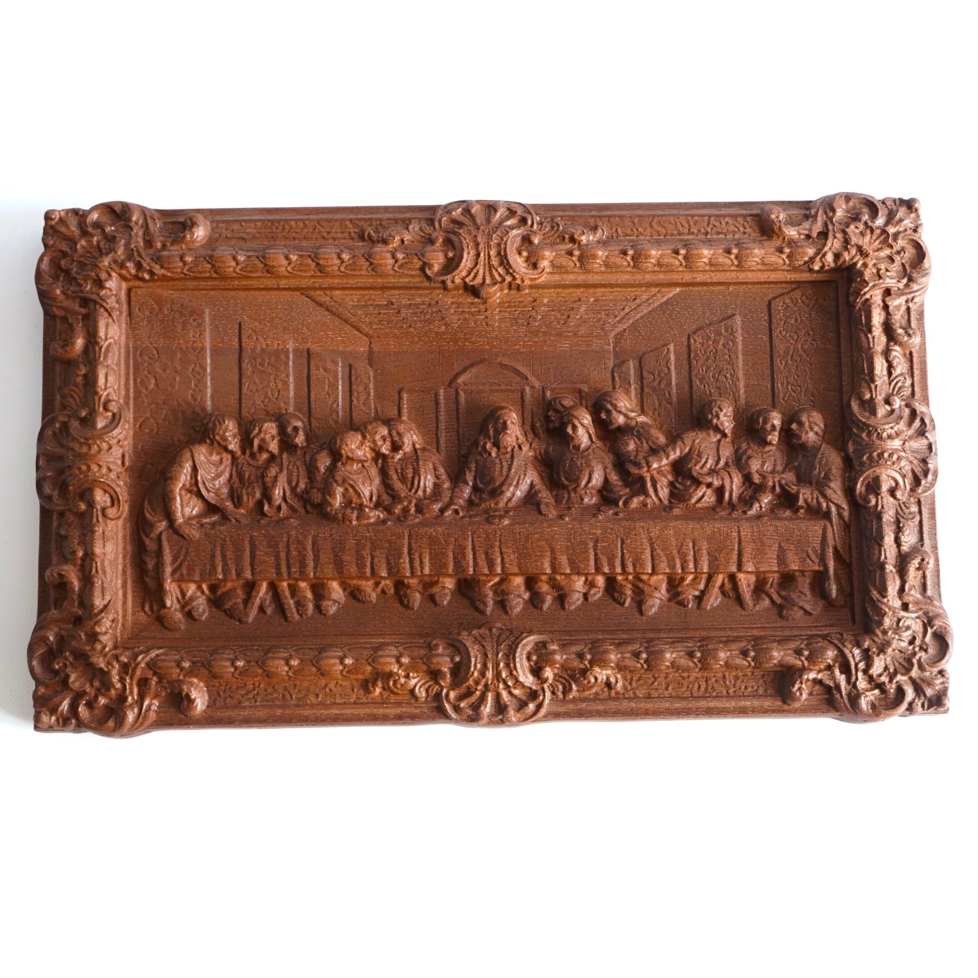 Large Wooden Last Supper Icon, Ash Wood 49 × 30 × 4.5 cm - image 1
