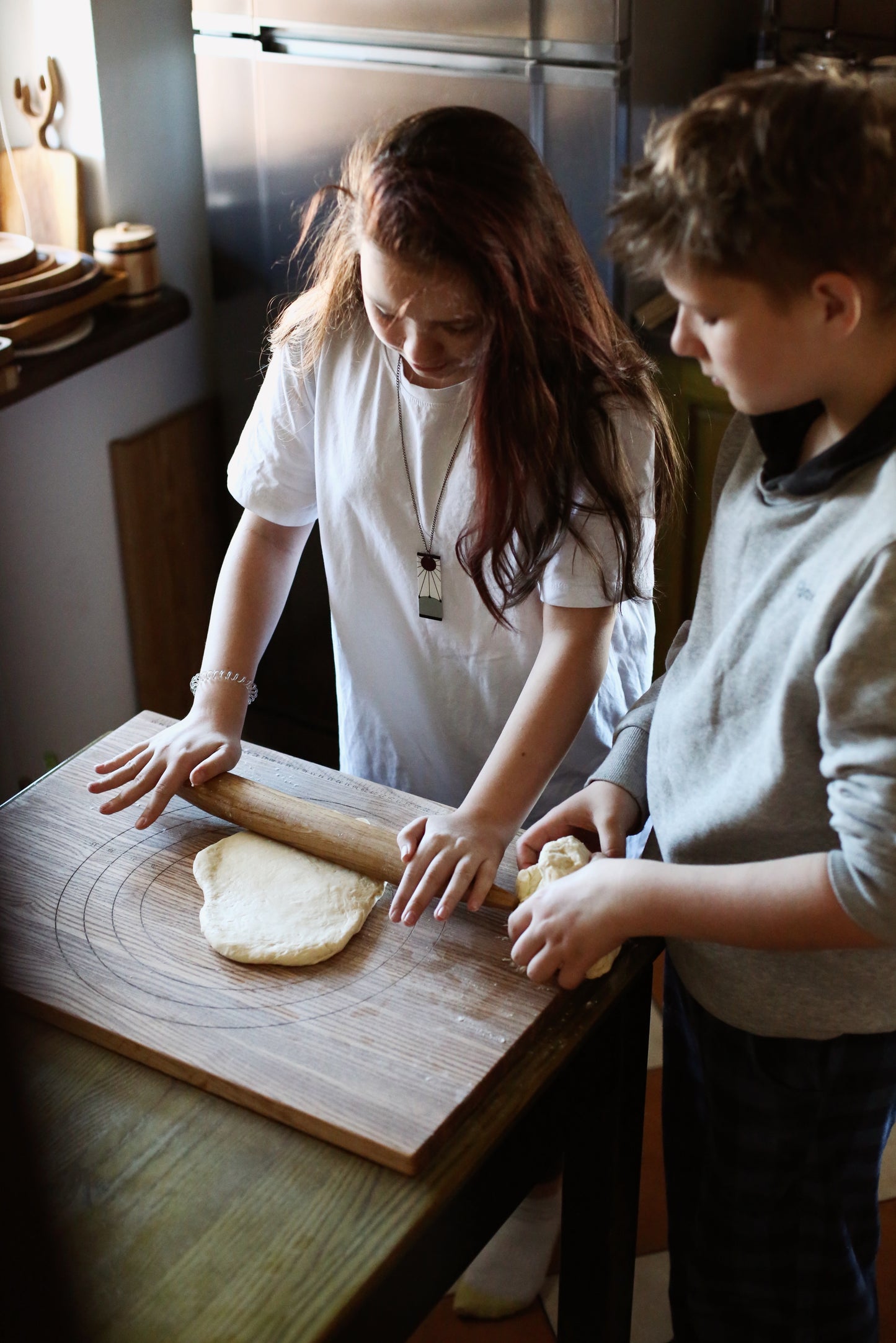 Dough Making Rustic Bread Board Kitchen Decor Gift