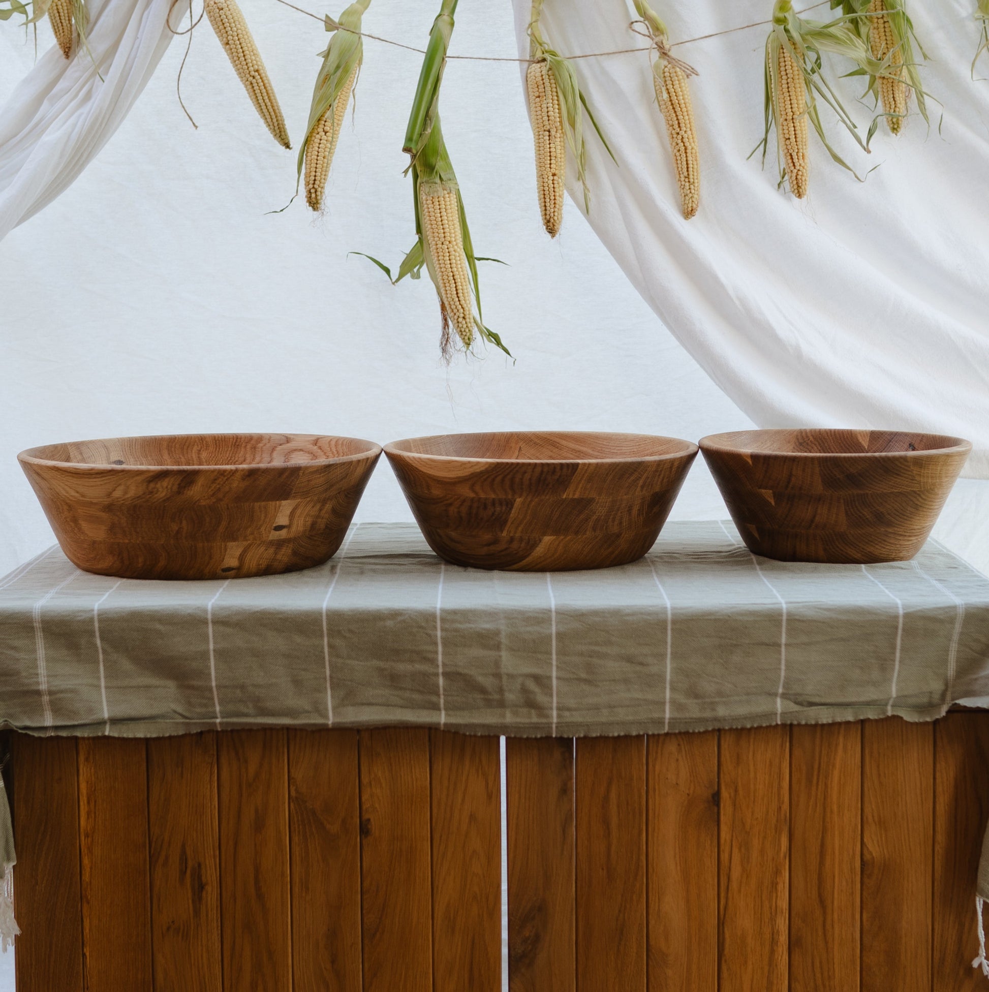 Eco-friendly wooden bread bowl with food safe finish handmade